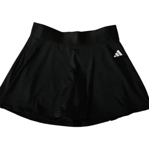 Adidas 3 Stripe Athletic Skort Size Small New Black Tennis Pickleball Activewear - Picture 1 of 9
