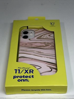 Funda Protectora Protect ONN iPhone 11 / iPhone XR Rosa Dorado Mármol Foto 1 de 3