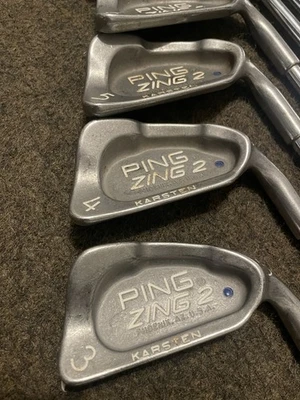 Juego de ejes de acero de 3 cuñas Ping Zing 2 Karsten Blue Dot Iron -Leer descripción- Foto 1 de 4