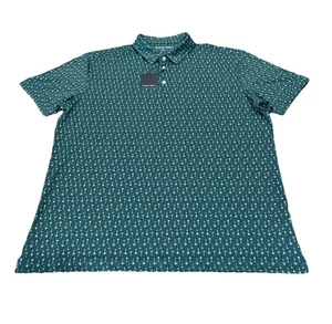 New MIZZEN + MAIN Halyard Short Sleeve Polo Shirt Men's Size XL Balsam Agave NWT - Picture 1 of 8