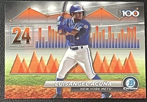 2024 Bowman #BTP-24 Luisangel Acuña Bowman Scouts' Top 100 New York Mets - Imagen 1 de 2