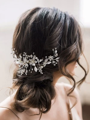 Wedding Hair Clip Comb Handmade Bridal Hair Accessories for Women Wedding Hair P - Image 1 of 4
