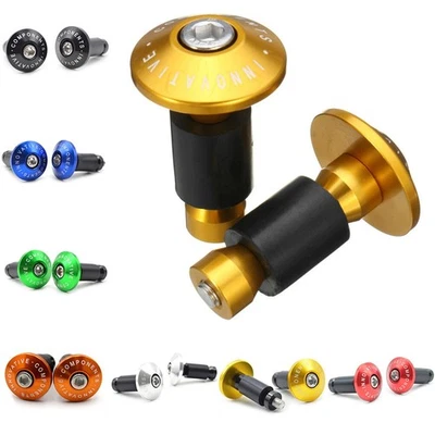 Alluminio Lega Manubrio Estremità Spine Ciclismo Equitazione Forniture Accessori - Immagine 1 di 4