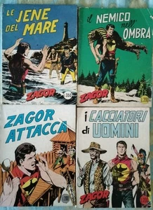 lotto 4 zagor scritta rossa - Foto 1 di 2