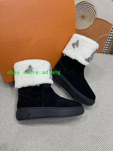 Doubleface Leder Warm Schneestiefel Halbhohe Stiefel Mode Schuhe Damen2025 35-41 - Bild 1 von 3