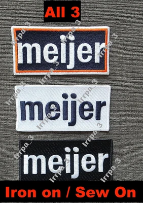 All 3 Meijer Detroit Tigers Patch Ad Patch City Connect Baseball Jersey Patch - Image 1 of 2
