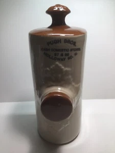 Antique Printed Label Pugh Bros. Stoneware Foot Warmer/ Bed Warmer. - Picture 1 of 8
