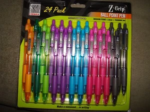 PACK DE 24 BOLÍGRAFOS ZEBRA AGARRE EN Z AGARRE DE GOMA ACANALADA - Imagen 1 de 5