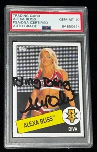 Alexa Bliss 2015 Topps WWE NXT Wrestling #101 Signed Rookie Card Auto RC PSA 10 - Picture 1 of 2