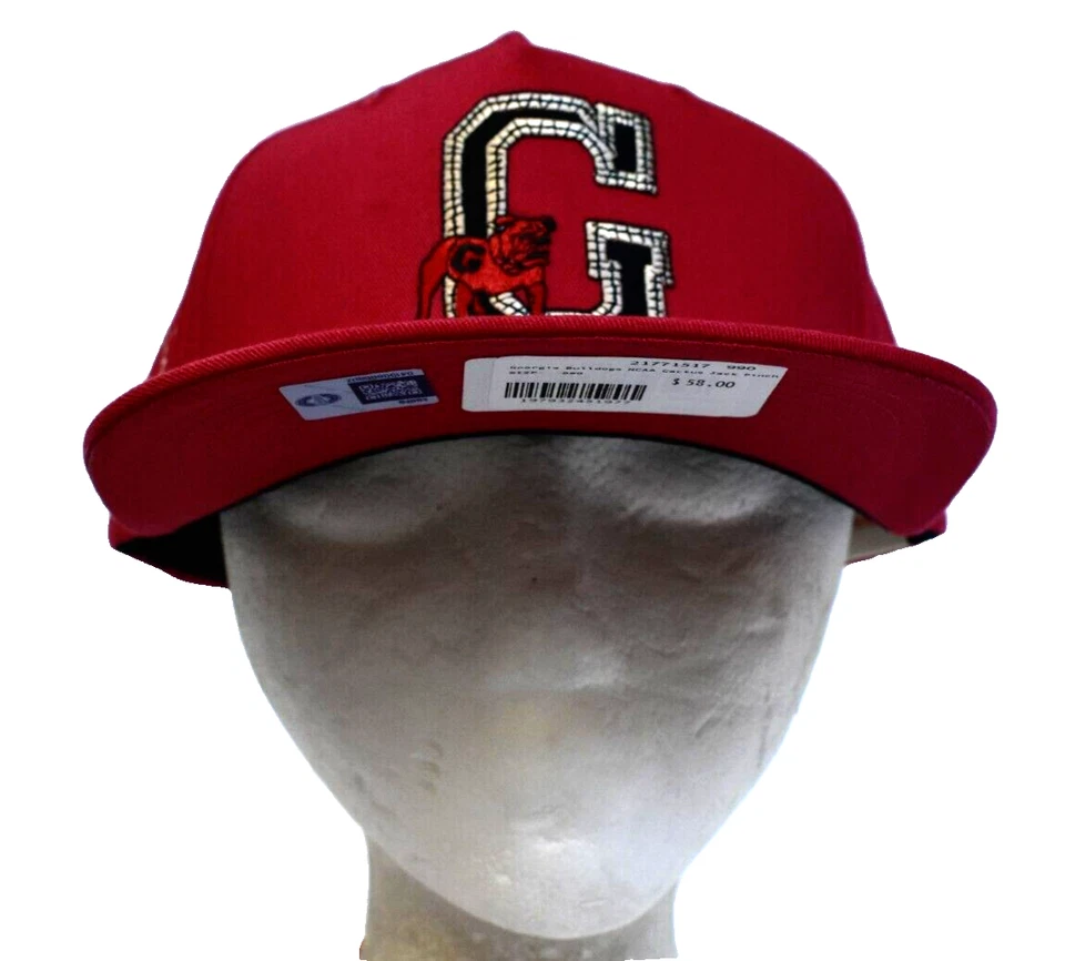 Cactus Jack x Travis Scott Mitchell & Ness Georgia Bulldogs UGA Red Snapback Hat - Image 1 of 4