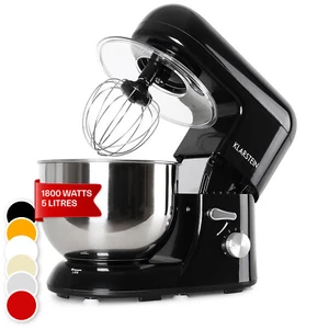 Küchenmaschine Standmixer Rührgerät Teig Knetmaschine 2000 W Edelstahl Schwarz - Bild 1 von 10