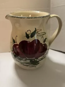 Casey Pottery Apple pitcher Hand Made in USA Marshall, Texas Three Quarts - Picture 1 of 5