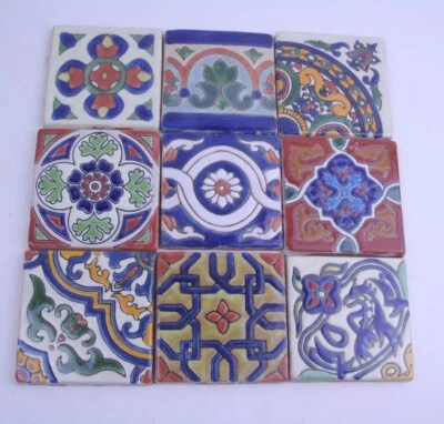 9 Stück B-Ware Relief-Fliesen mit Mängeln Motiv - Mosaik [22-10-08] - Bild 1 von 2