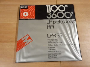 10" (26,50 CM) METAL REEL TAPE BASF LPR 35 IN ORIGINAL BOX #584 - Picture 1 of 3