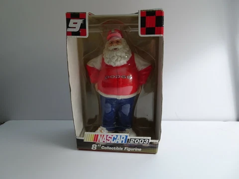 Nascar Racing Fan Santa #89 Kasey Kahne Dodge Collectible Figurine 2003 NIB Cover