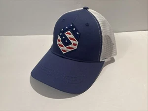 ScentLok Blue and White Stars & Stripes Trucker Baseball Hat Adjustable New - Picture 1 of 16