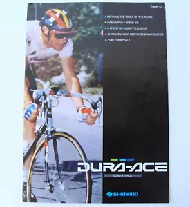 ~ Rare Vintage 1989 SHIMANO DURA ACE 7400 Road & Track Sales Brochure SIS ~ - Picture 1 of 5