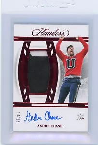 2024 Flawless WWE ANDRE CHASE Ruby Vertical Patch Autograph /15 #VT-ACH - Picture 1 of 3
