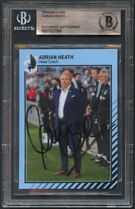 Adrian Heath signed Autogramm Auto Head Coach Minnesota United FC BAS Slabbed - Bild 1 von 1