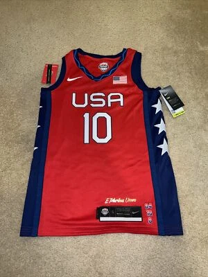 Camiseta Nike Team USA Breanna Stewart Road roja para mujer talla pequeña CZ0731-615 nueva Foto 1 de 4