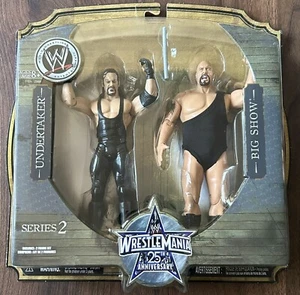 2009 WRESTLEMANIA 25th ANNIVERSARY UNDERTAKER BIG SHOW JAKKS PACIFIC Mint New - Picture 1 of 3