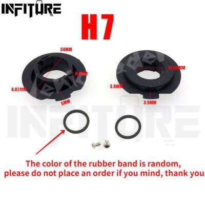 2X H7 LED Car Headlight Bulb Base Adapter Socket Retainer Holder Replacement - Image 1 of 4