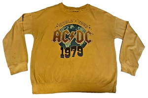 ACDC Sweatshirt 1979 World Tour senf leichter Pullover Gr. Small - Bild 1 von 9