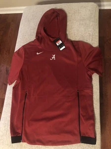 Nike Alabama Crimson Tide Therma Short Sleeve Top Hoodie Men's Large Red 908349 - Picture 1 of 3