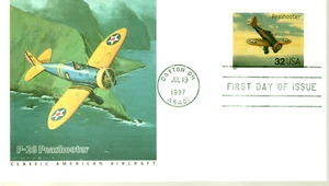 #3142o -P26 Peashooter 32c Avión Fleetwood FDC Primer día de emisión 1997 - Imagen 1 de 2