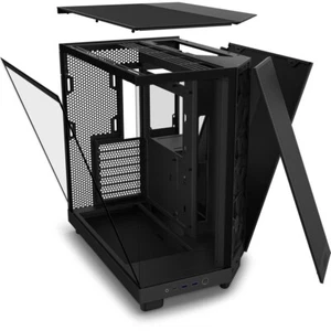 NZXT H6 Flow Mid-Tower Airflow Gaming Gehäuse Schwarz Glasfenster - Bild 1 von 1