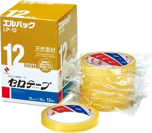 Nichiban Lp-12 cellotape OMAKI L pack 12 Rolls 12mm x 35m SELLO Tape JAPAN - Picture 1 of 6