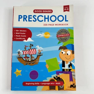 Gute Noten Vorschule Arbeitsbuch - Alter 4-5 - Sprachkunst - Mathe - Bild 1 von 11