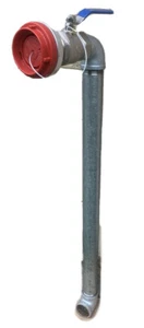 FIRE SERVICE WATER SUPPLY HYDRANT STAND 65 STORZ FITTING CAP + 2" VALVE & RISER - Picture 1 of 9