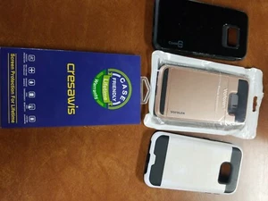 Lot for Galaxy S7; New Vofolen Card Holder case 2 used cases 1 screen protector - Picture 1 of 12