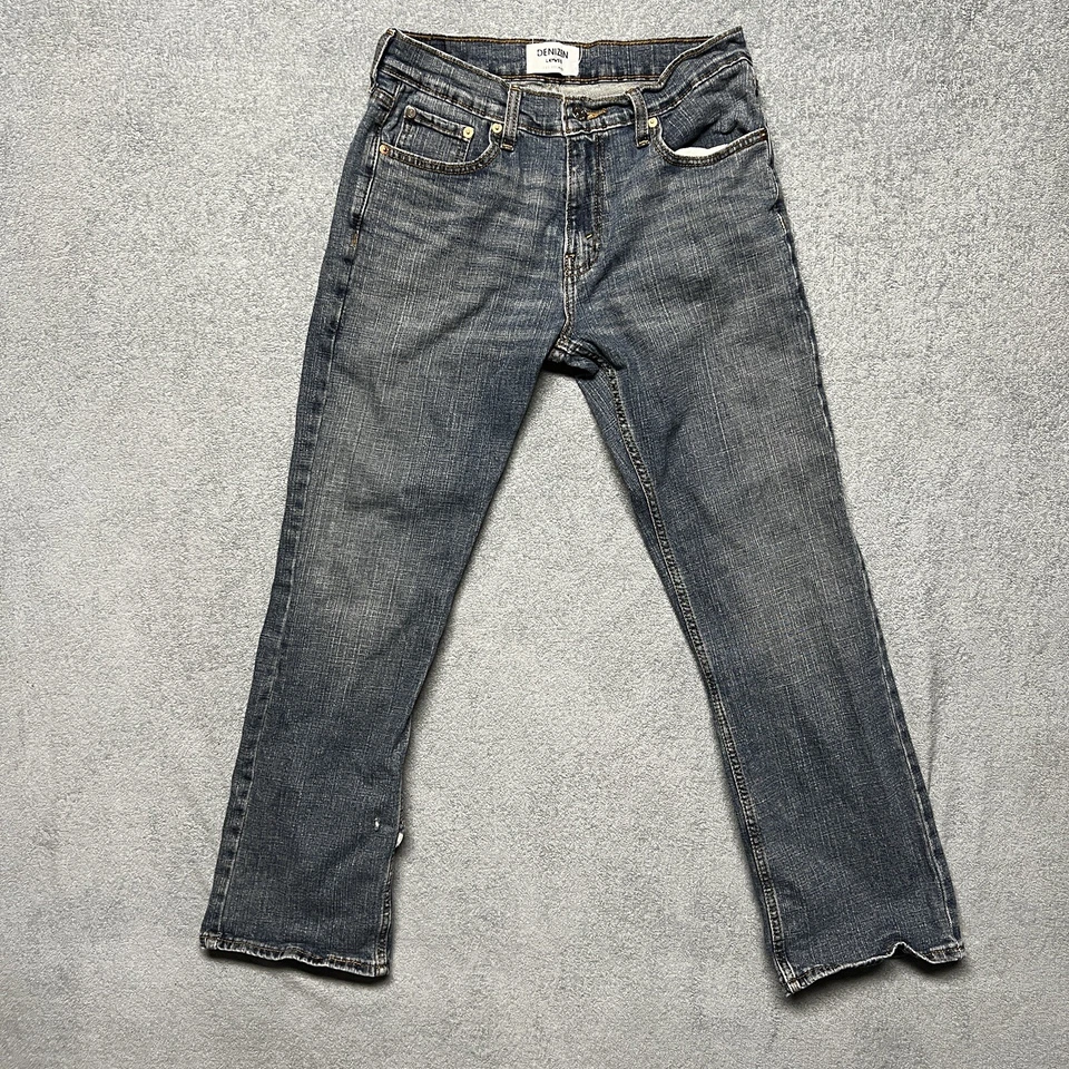 Denizen Levis 285 Mens Jeans Pants Size 30 X 30 Blue Denim Distressed Destroyed - Image 1 of 4