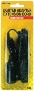 Victor Car Cigarette Lighter 12V Tire Inflator Extension Cord 10 Ft. - Picture 1 of 1