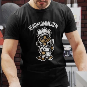 HERDMÄNNCHEN Erdmännchen Essen Kochen Cartoon Spaß Spruch Lustig Comedy T-Shirt - Bild 1 von 10