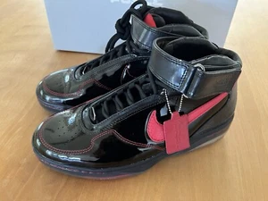 Nike Air Force One Brand NEW Limited Edition 25(B) 2008 Varsity Black/Red size 9 - Picture 1 of 6