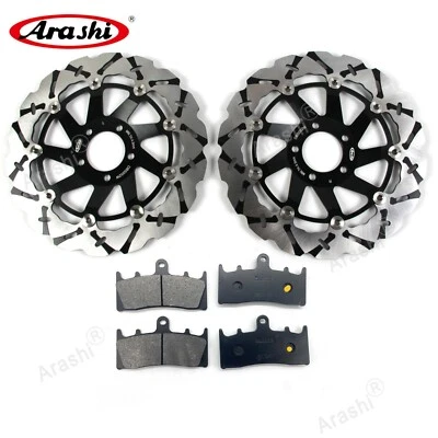 Rotor de freno delantero + pastillas de freno para Kawasaki ZRX1200R 2001-2006 ZRX1100 1997-2000 Foto 1 de 4