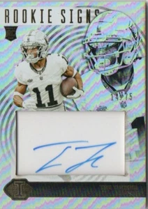 /75 2023 Panini Illusions - Rookie Signs Gold Tre Tucker #RS-TTU (AU, RC) - Imagen 1 de 2