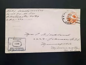 APO 566 LUNEVILLE, FRANKREICH 1945 zensiert Zweiter Weltkrieg Armee Abdeckung 704 EISENBAHN APO 772 - Bild 1 von 2