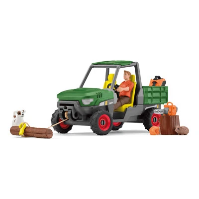 Schleich 42659 Working in the Forest Farm World vehicle playset GATOR toy UTV - Image 1 of 4