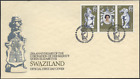 Suazi 1978 "25 lat koronacji królowej Elżbiety", nr Mi 293-295 na FDC