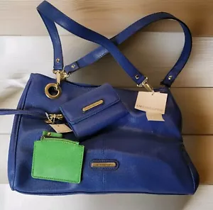 Liz Claiborne Royalty Blue Large 13x10x4.5 Double Handle Purse With Wallet New - Bild 1 von 14