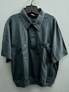 Camisa tejida verde manga corta vintage John Blair XLG-RG para hombre nueva - Imagen 1 de 4
