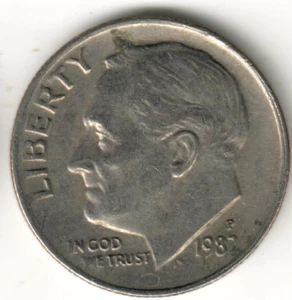 USA - 1982P - Dime - Roosevelt - 1st Year w/ Mint Mark - #17070 - Picture 1 of 2