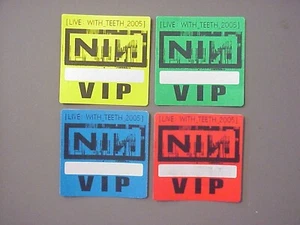 Nine Inch Nails Backstage Pass AUTÉNTICOS 4 pases cuadrados de 2005 - Imagen 1 de 1