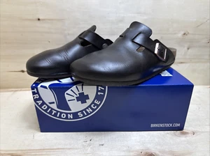 BIRKENSTOCK CLOGS BOSTON OILED LEATHER HABANA SANDALEN HAUSSCHUHE Gr:43 UK:9 - Afbeelding 1 van 10