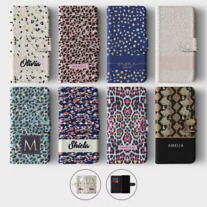 Tirita Personalised Wallet Flip Case for Samsung S23 S22 S20 Skin Animal Print - Picture 1 of 26