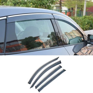 Pantallas de visera de ventana negro brillante protector solar contra la lluvia 4 piezas apto para Acura RDX 2019-2021 - Imagen 1 de 12